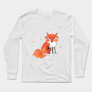 Fox Doodle Long Sleeve T-Shirt